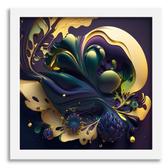 Majestic Purple & Gold Art - Image 2