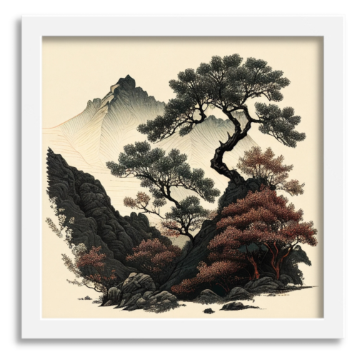 Mountain Majesty: Serene Landscape Art