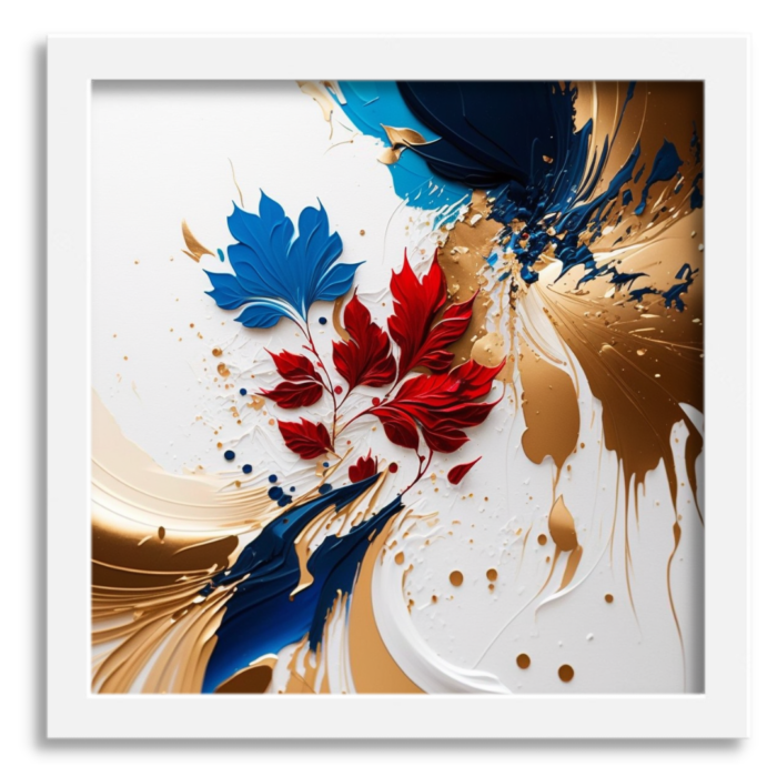 Regal Foliage Abstract Art - Image 2