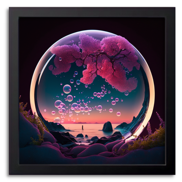 Tranquil Bubble Seascape Art