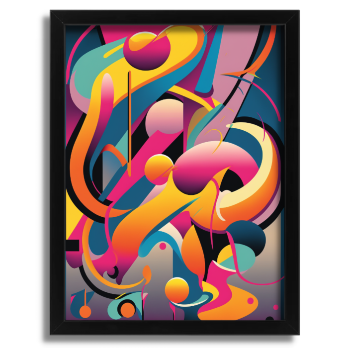 A Dynamic Abstract Art Print