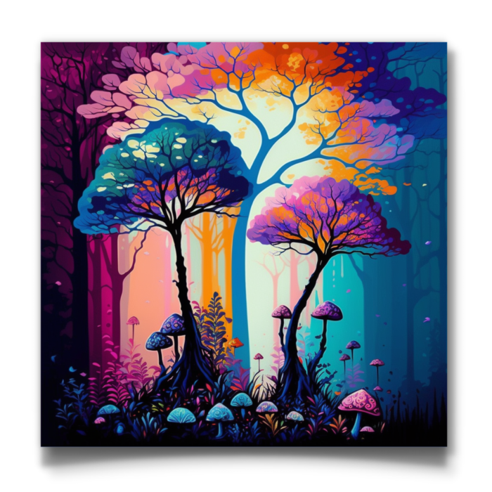 Dreamy Tree & Mushroom Grove - Image 3