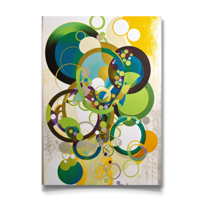 Earthly Circles: A Playful Art Print - Image 3