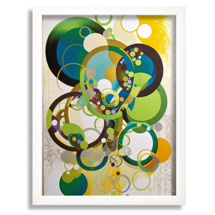 Earthly Circles: A Playful Art Print - Image 2