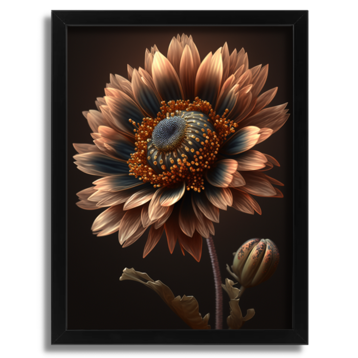 Earthy Elegant Flower Artwork