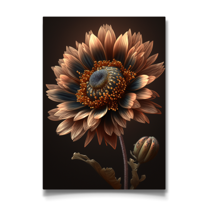 Earthy Elegant Flower Artwork - Image 3