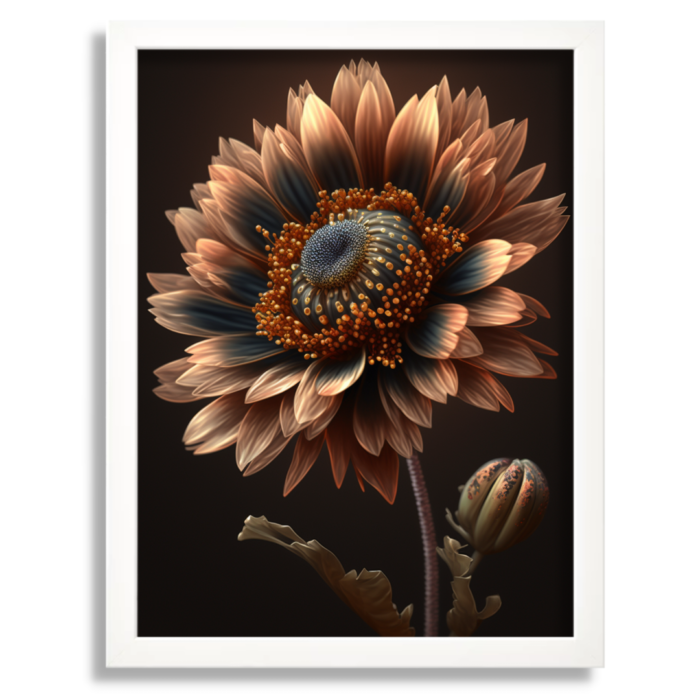 Earthy Elegant Flower Artwork - Image 2