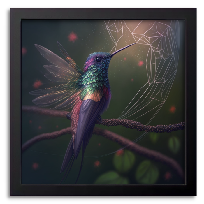 Hummingbird Wall Art Print - Image 2