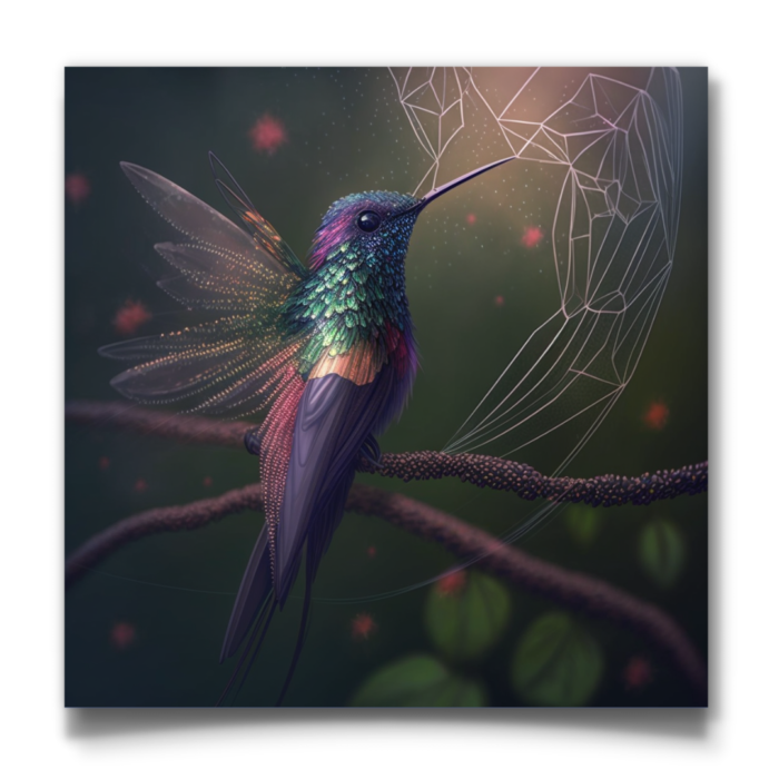 Hummingbird Wall Art Print - Image 3