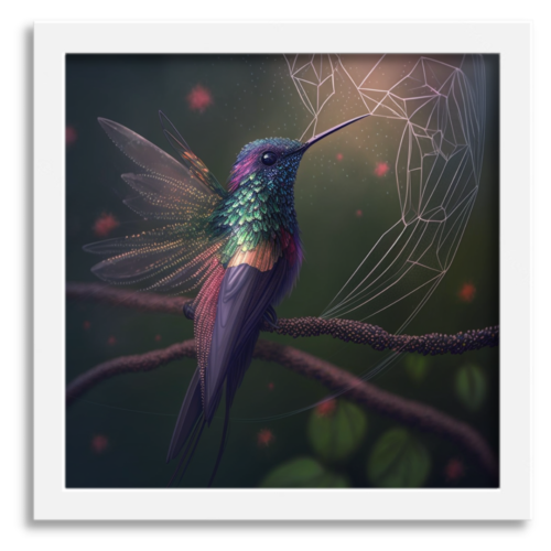 Hummingbird Wall Art Print