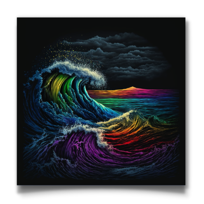 Rainbow Waves: A Colourful Symphony - Image 3