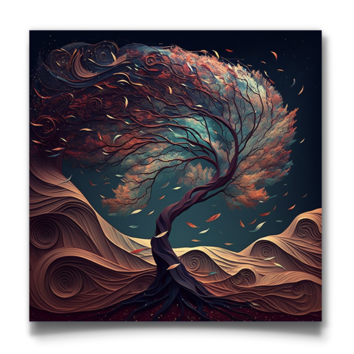 Rooted in Serenity: An Abstract Art Print - Image 3