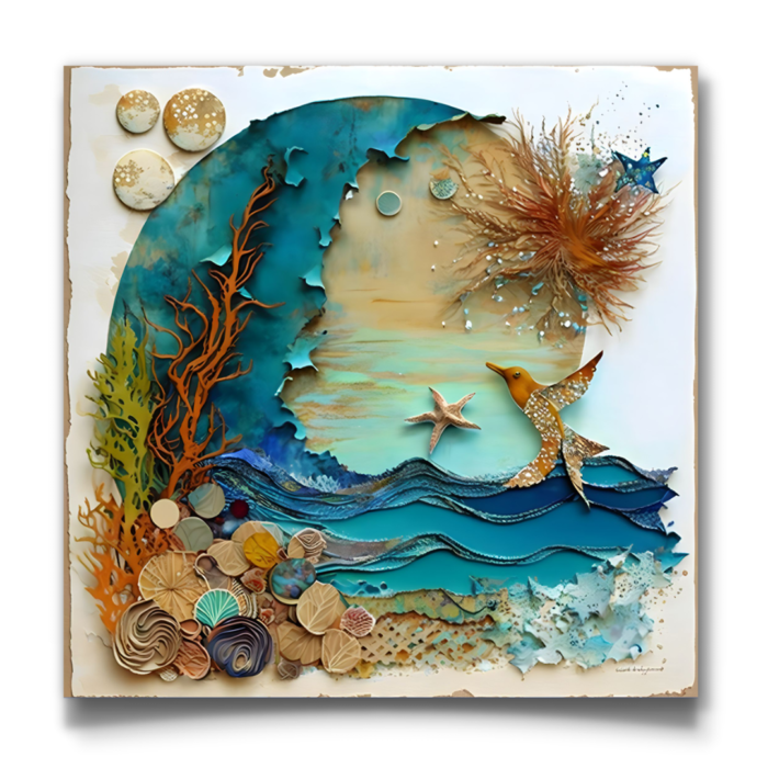 Seaside Symphony: Abstract Coral Reef - Image 3
