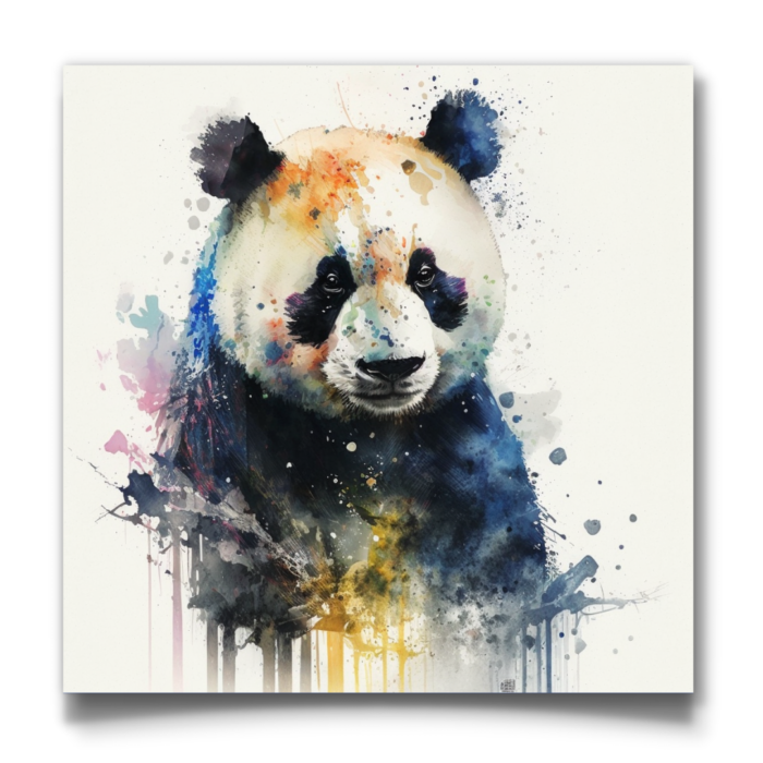 Watercolour Panda Artwork - Image 3