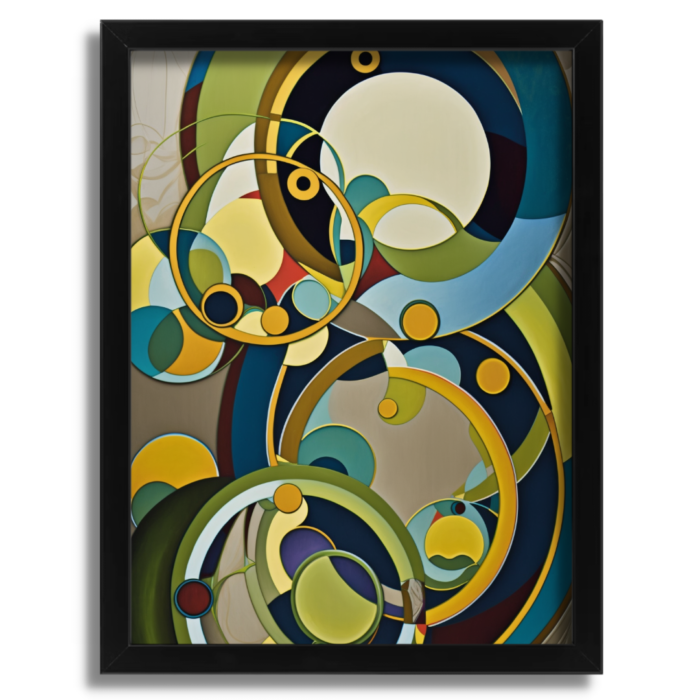 Art Nouveau Abstract Circle Dance