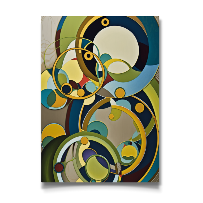 Art Nouveau Abstract Circle Dance - Image 3