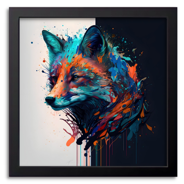 Artistic Fox Wildlife Print